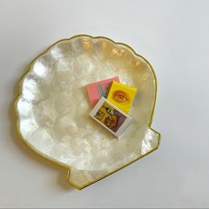 Vintage Mother of Pearl Shell Shaped Tray